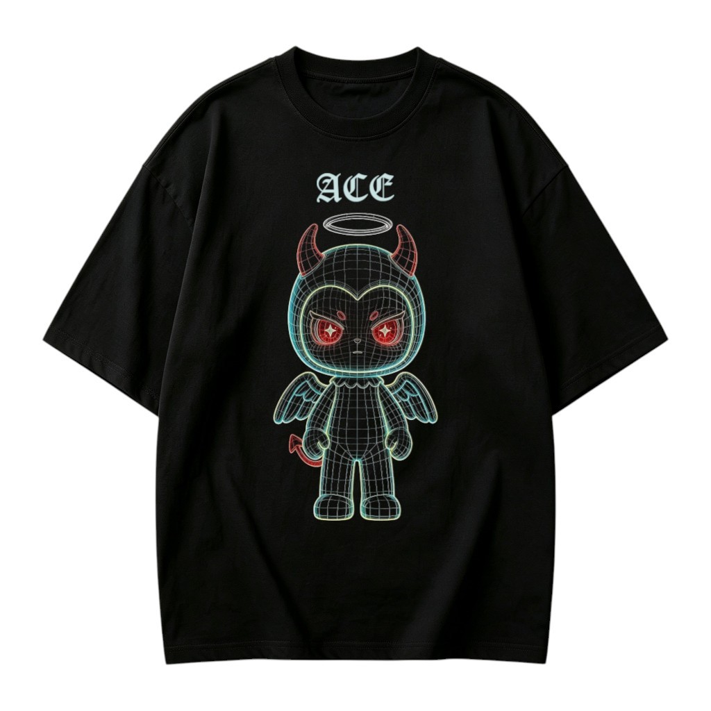 Neon Fallen Oversized Tee
