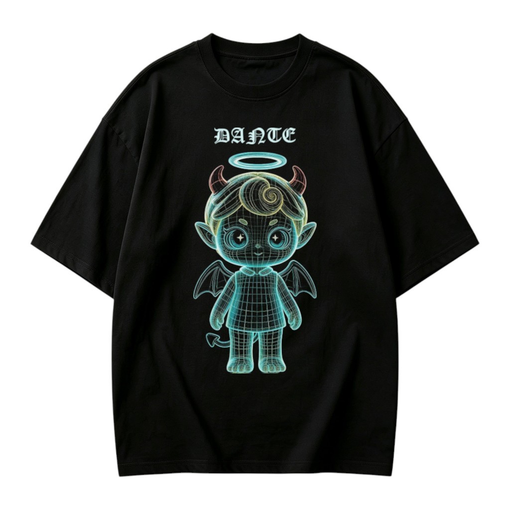 Wireframe Seraph Oversized Tee